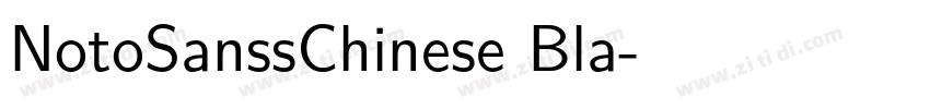 NotoSanssChinese Bla字体转换